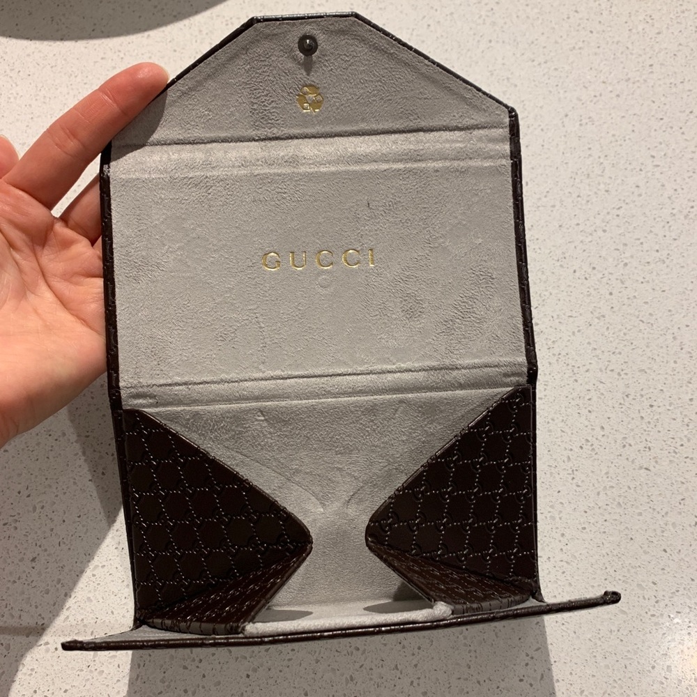 Gucci glasses case (glasses not included)